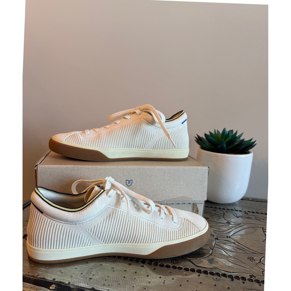 Rothy's Women's Size 9 The Lace Up Vanilla Sneaker in Original Box Runs Small - Picture 7 of 10